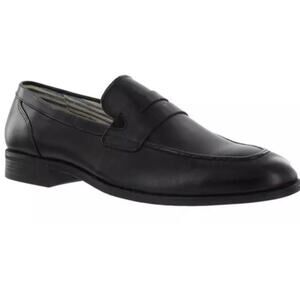 Supply Lab Men's Black Dress Loafer Shoes 12 M Leather NEW
